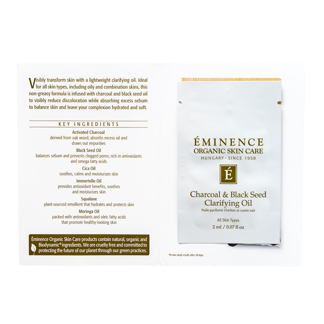 Eminence Organics Charcoal & Black Seed Clarifying Oil sample size