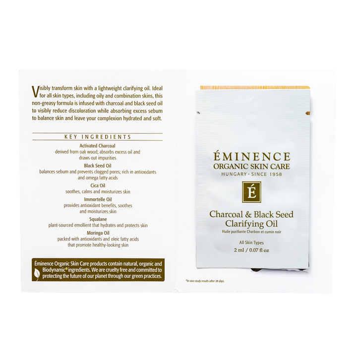 Eminence Organics Charcoal & Black Seed Clarifying Oil sample size