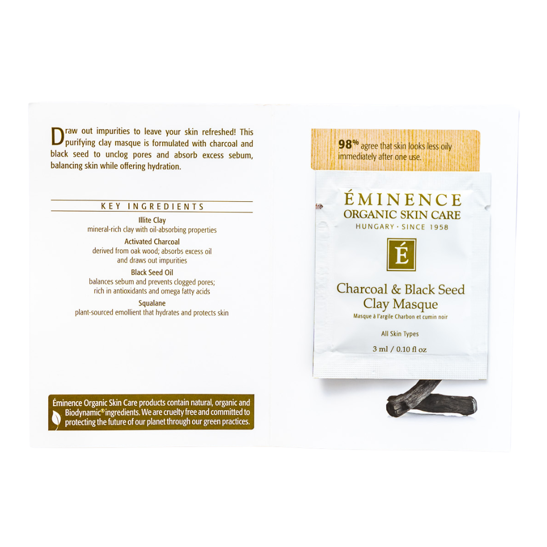 Eminence Organics Charcoal & Black Seed Clay Masque sample size