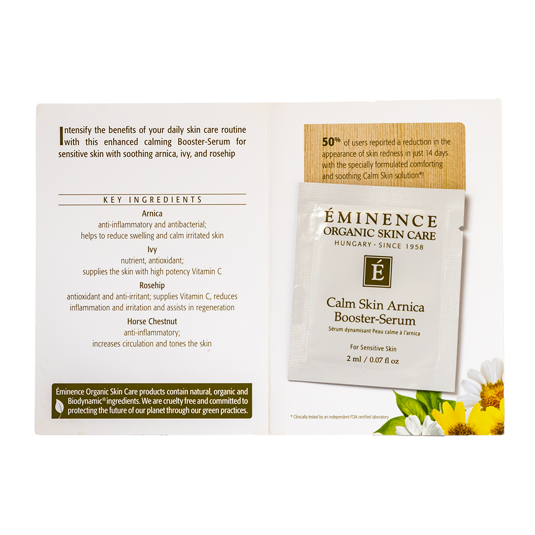 eminence organics calm skin arnica booster serum sample