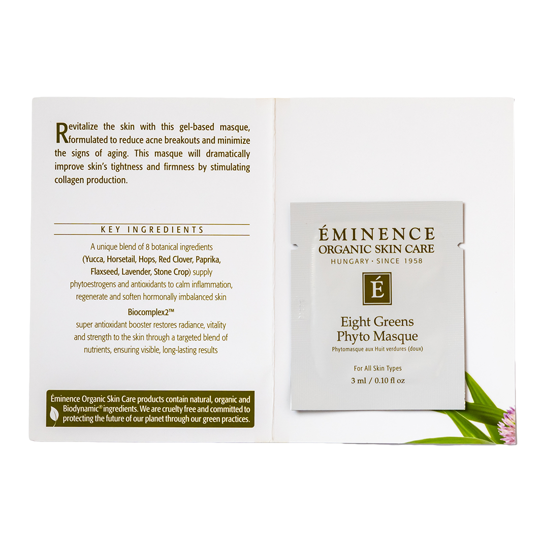 eminence organics eight greens phyto masque sample