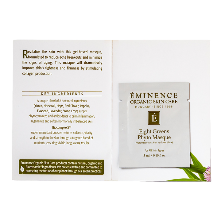 eminence organics eight greens phyto masque sample