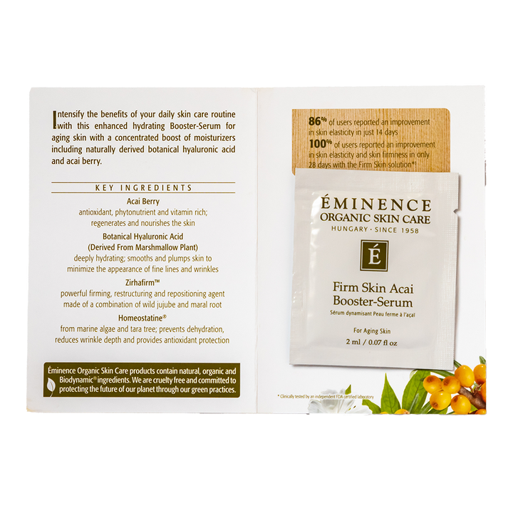 eminence organics firm skin acai booster serum sample