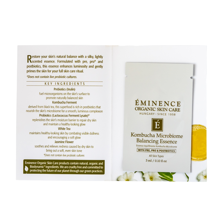 eminence organics kombucha microbiome essence sample