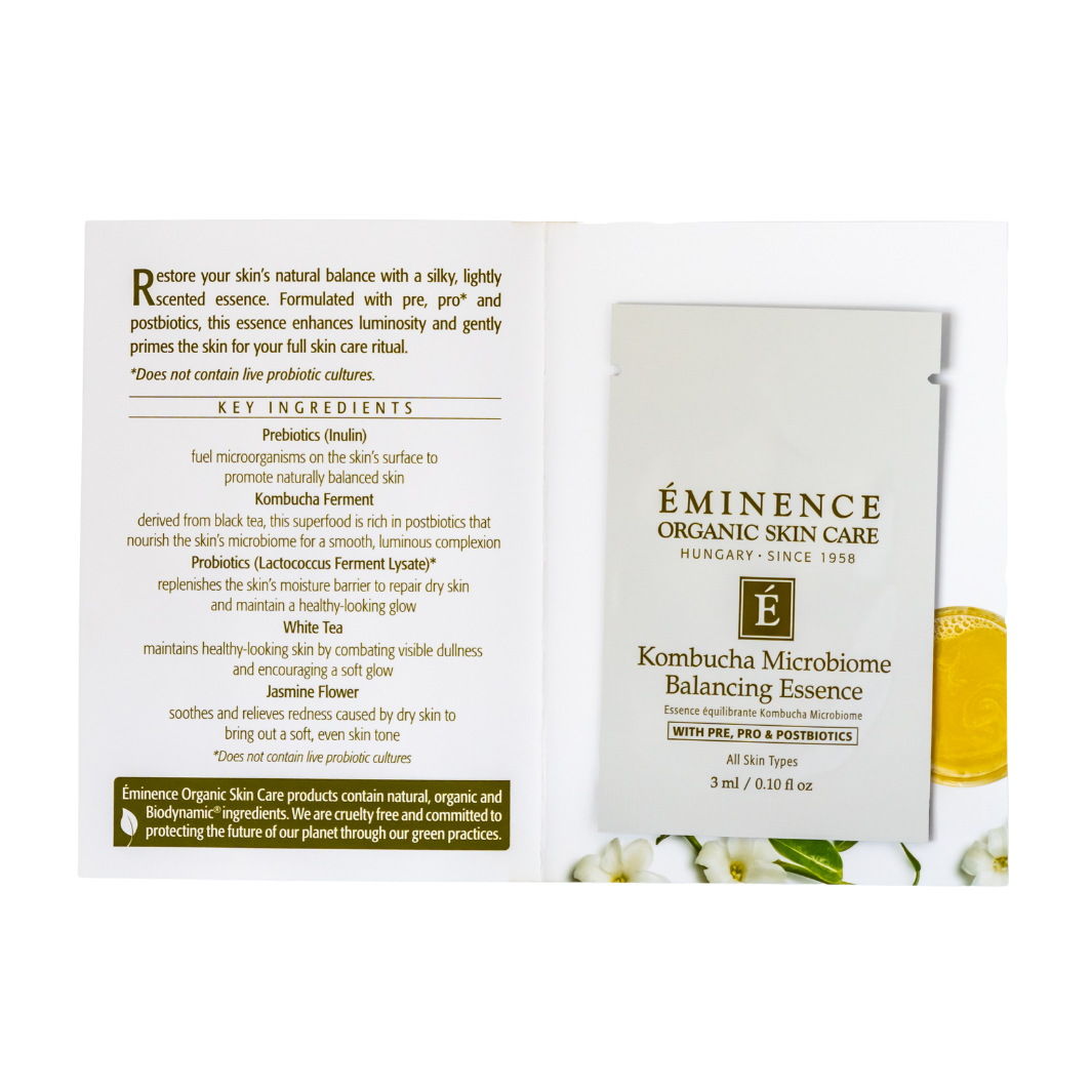 eminence organics kombucha microbiome essence sample