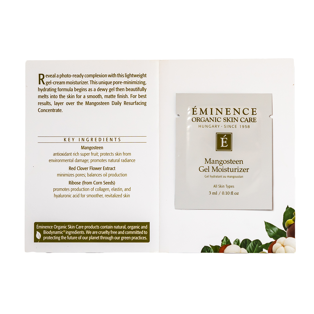 eminence organics mangosteen gel moisturizer sample