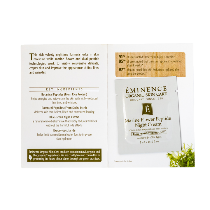 Eminence Organics Marine Flower Peptide Night Cream