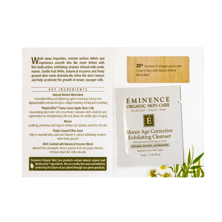 Eminence Organics Monoi Age Corrective Exfoliating Cleanser