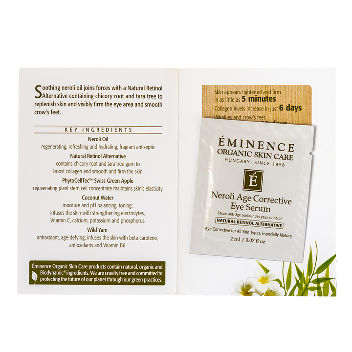 eminence organics neroli age corrective eye serum sample