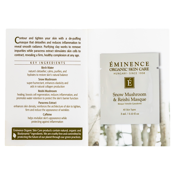eminence organics snow mushroom reishi masque