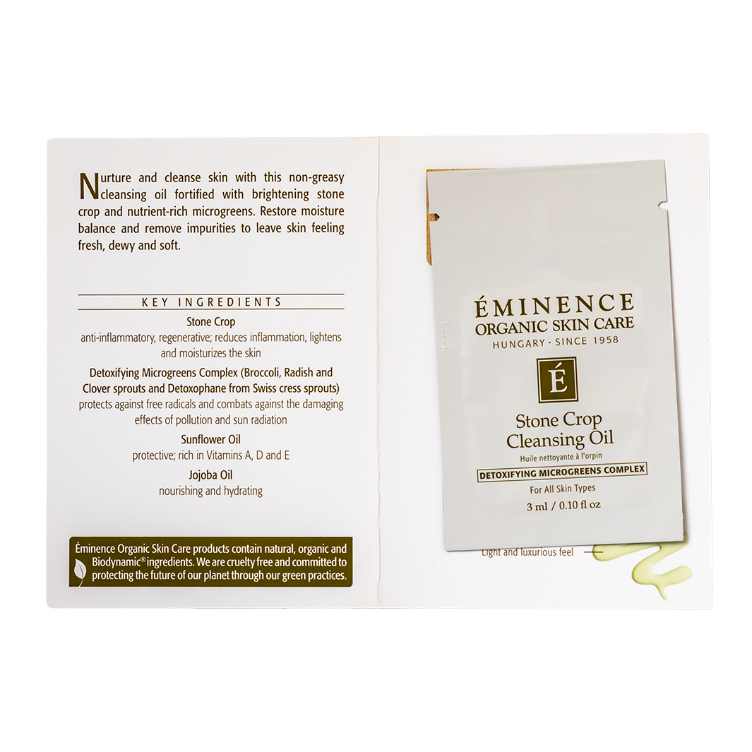 eminence stone crop cleansing oil sample