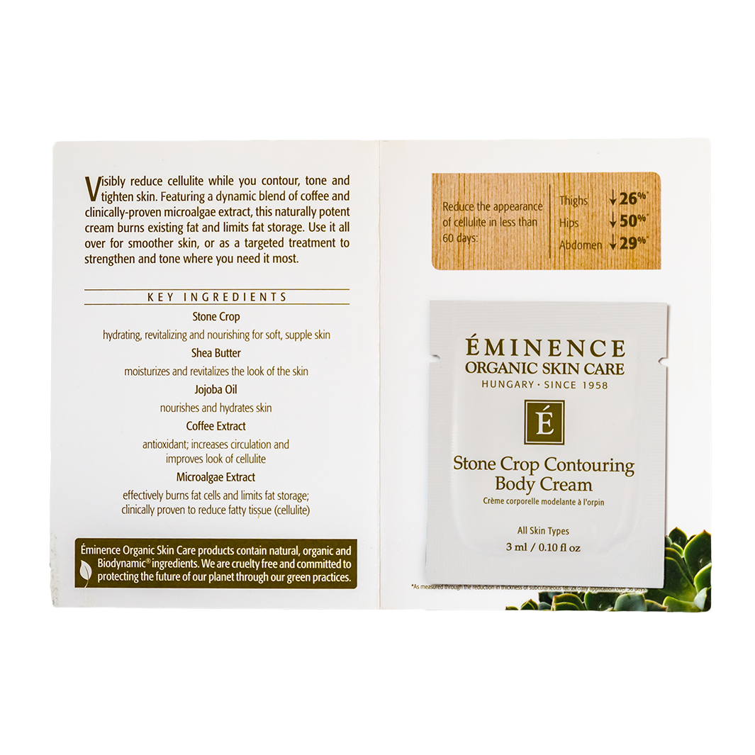 eminence organics stone crop contouring body cream sample