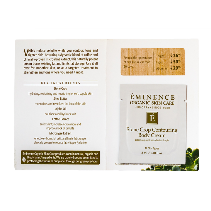 eminence organics stone crop contouring body cream sample