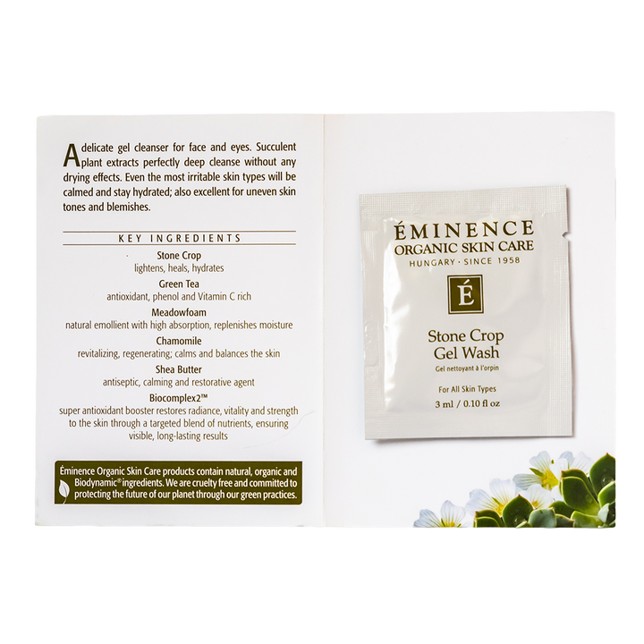 eminence organics stone crop gel wash