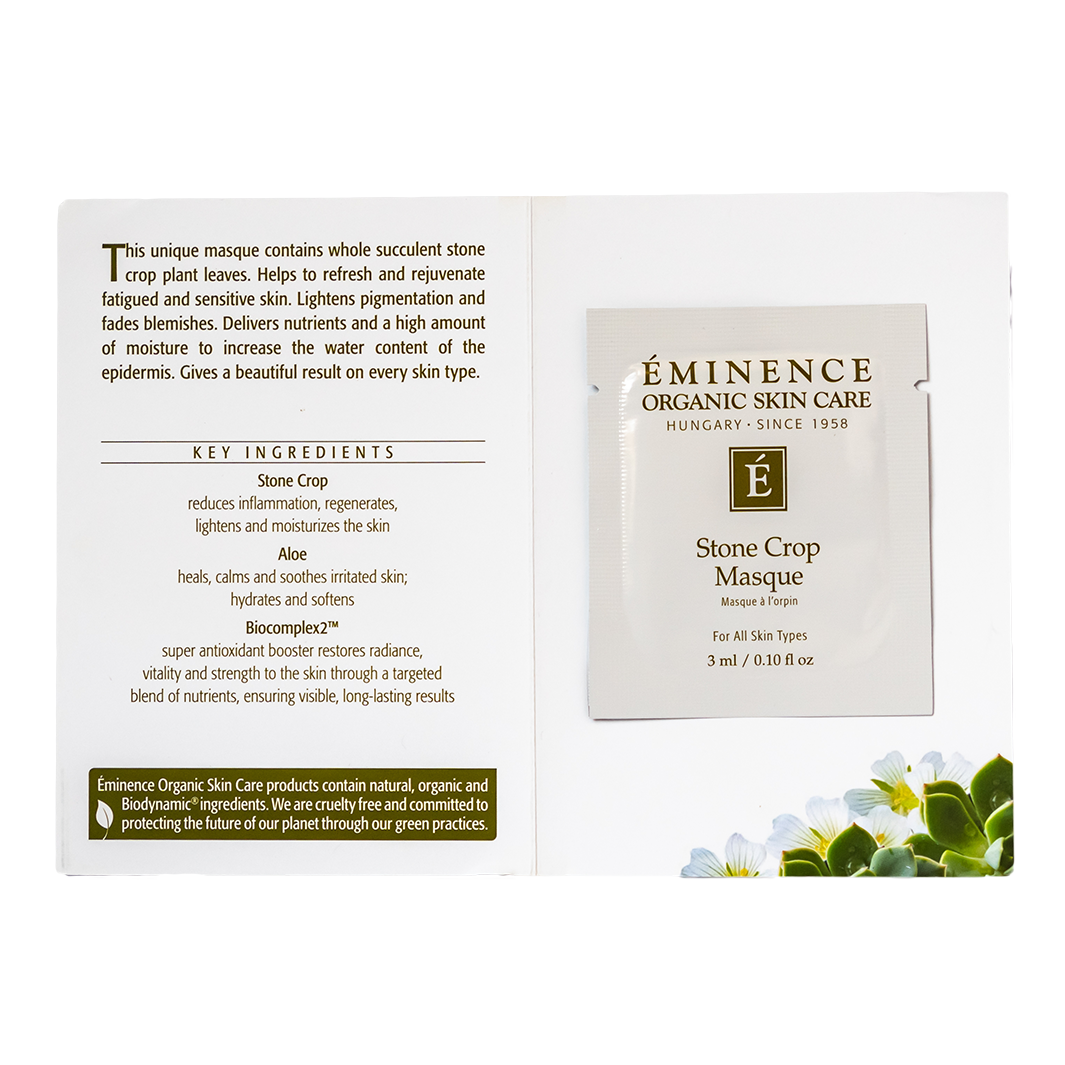 eminence organics stone crop masque sample