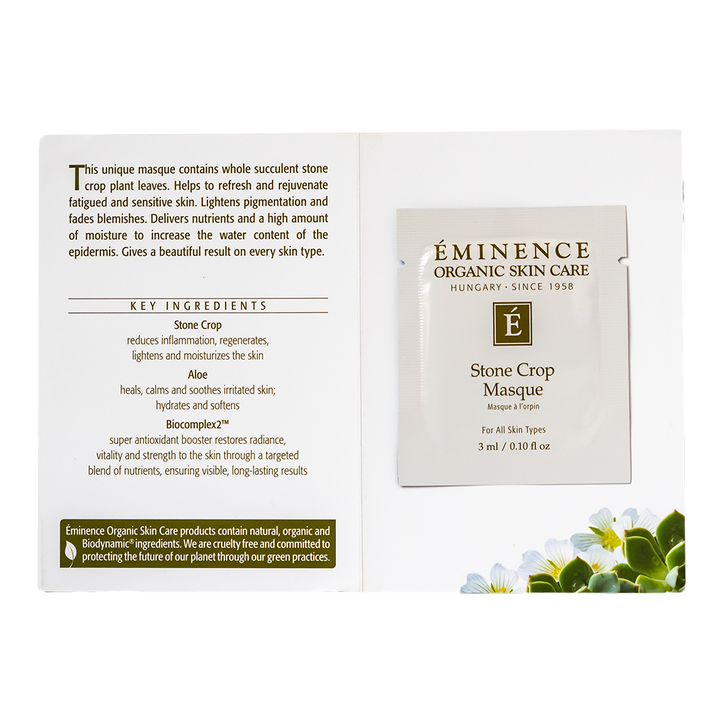 eminence organics stone crop masque sample