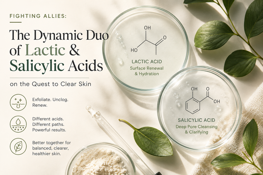 Fighting Allies: The Dynamic Duo of Lactic & Salicylic Acids on the Quest to Clear Skin