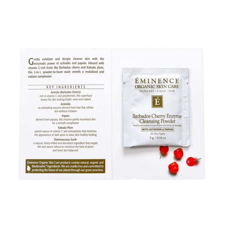 Eminence Organics Barbados Cherry Enzyme Cleansing Powder Sample Size