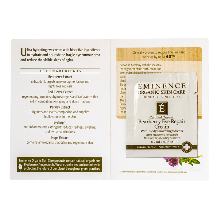 Eminence Organics Bearberry Eye Repair Cream sample size