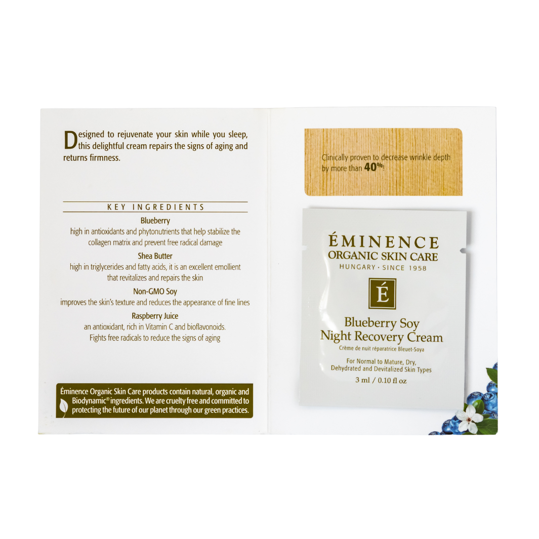 Eminence Organics Blueberry Soy Night Recovery Cream sample size