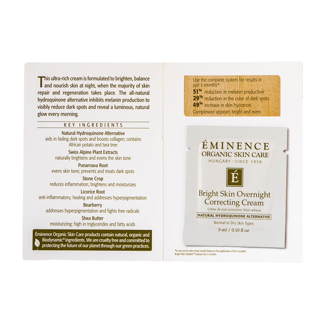 Eminence Organics Bright Skin Overnight Correcting Cream sample size