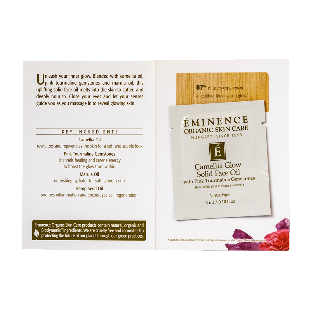 Eminence Organics Camellia Glow Solid Face Oil sample size