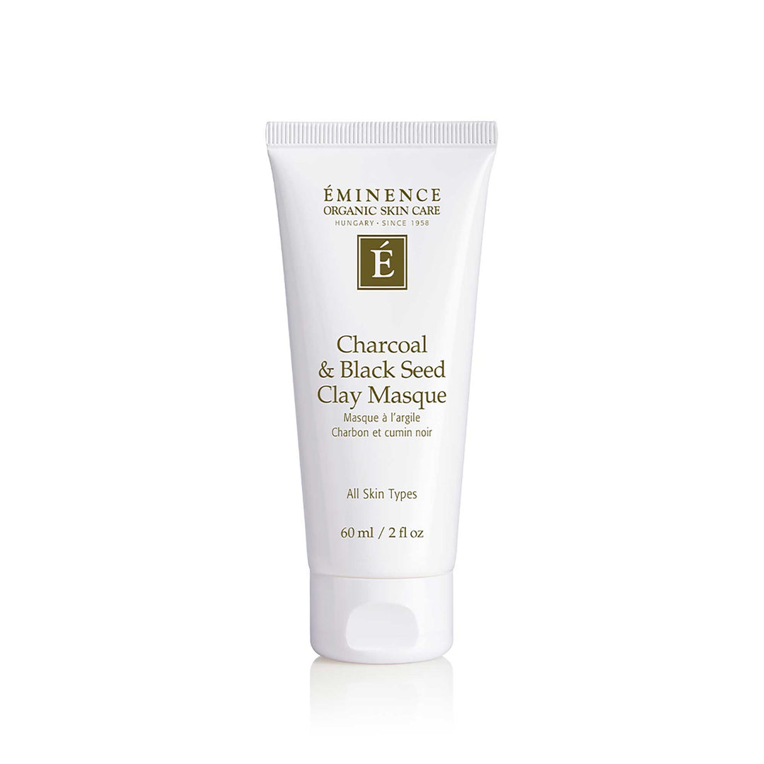 Eminence Organics Charcoal & Black Seed Clay Masque 2 oz on a white background