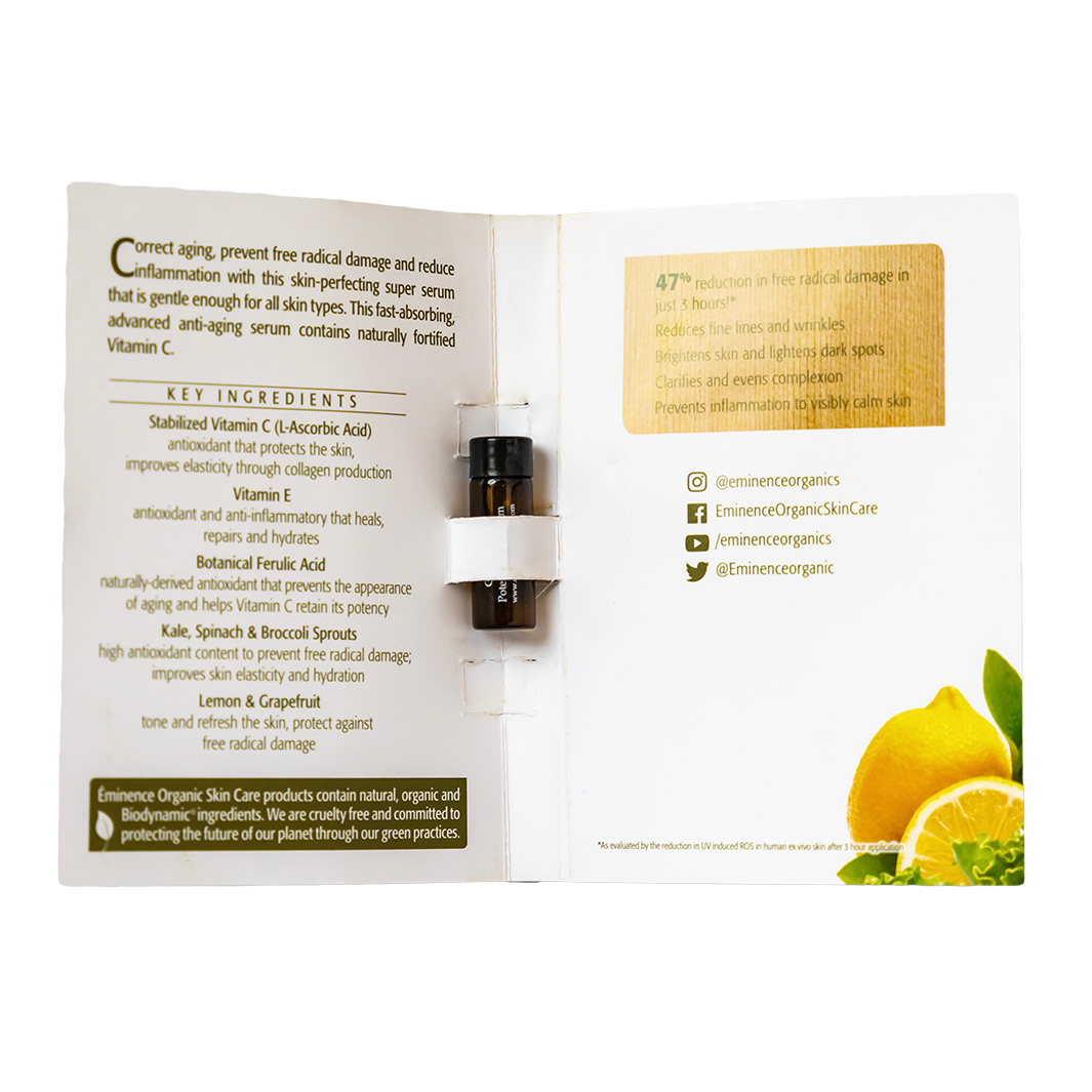 Eminence Organic Citrus and Kale Potent C E Serum sample size