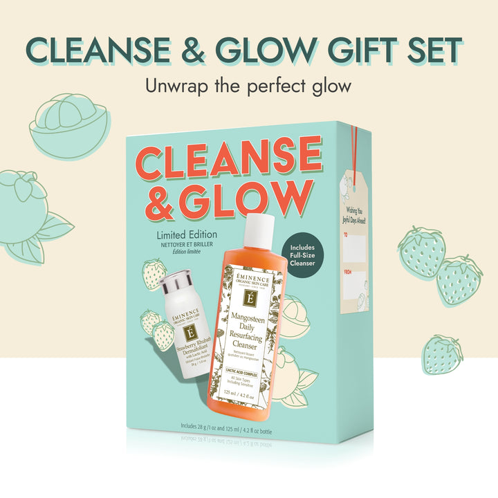 Eminence Organics Cleanse & Glow Gift Set - Holiday Limited Edition box