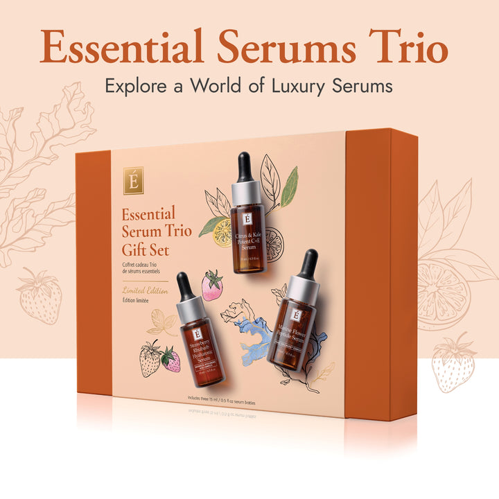 Eminence-Organics-Essential-Serum-Trio-Gift-Set-Holiday-Limited-Edition-box