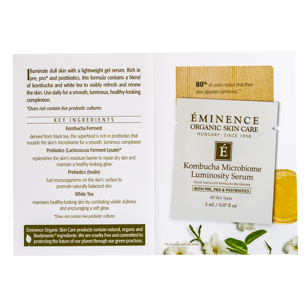 Eminence Organics Kombucha Microbiome Luminosity Serum sample size