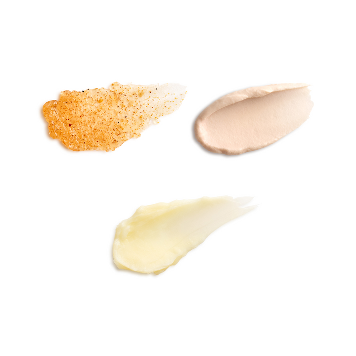 Eminence Organics Lip Trio Kit swatches