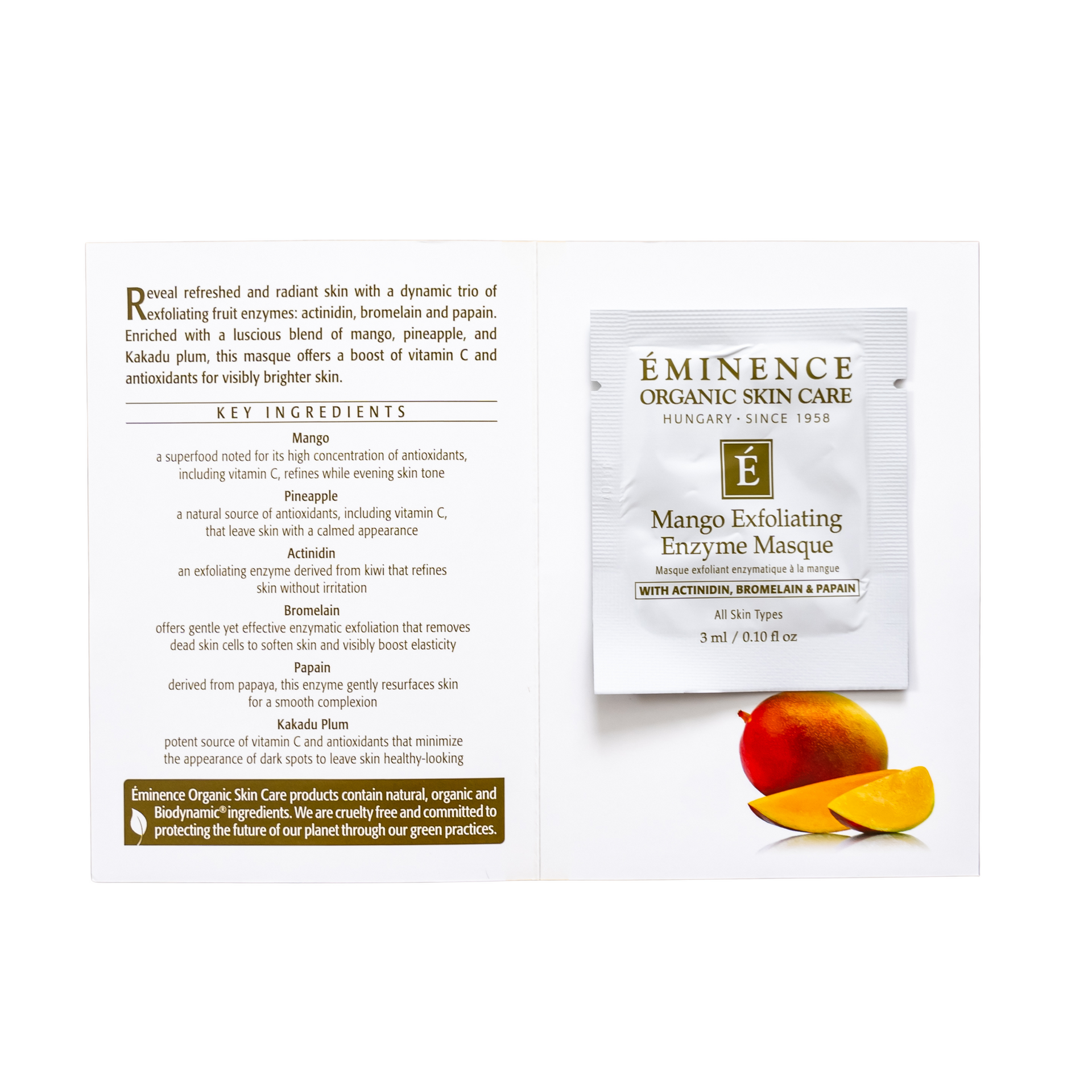Eminence Organics Mango Exfoliating Enzyme Masque – Buy Natural