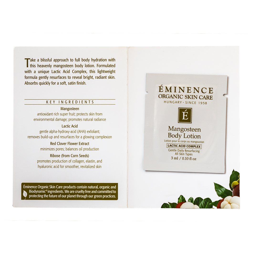 Eminence Organics Mangosteen Body Lotion sample size
