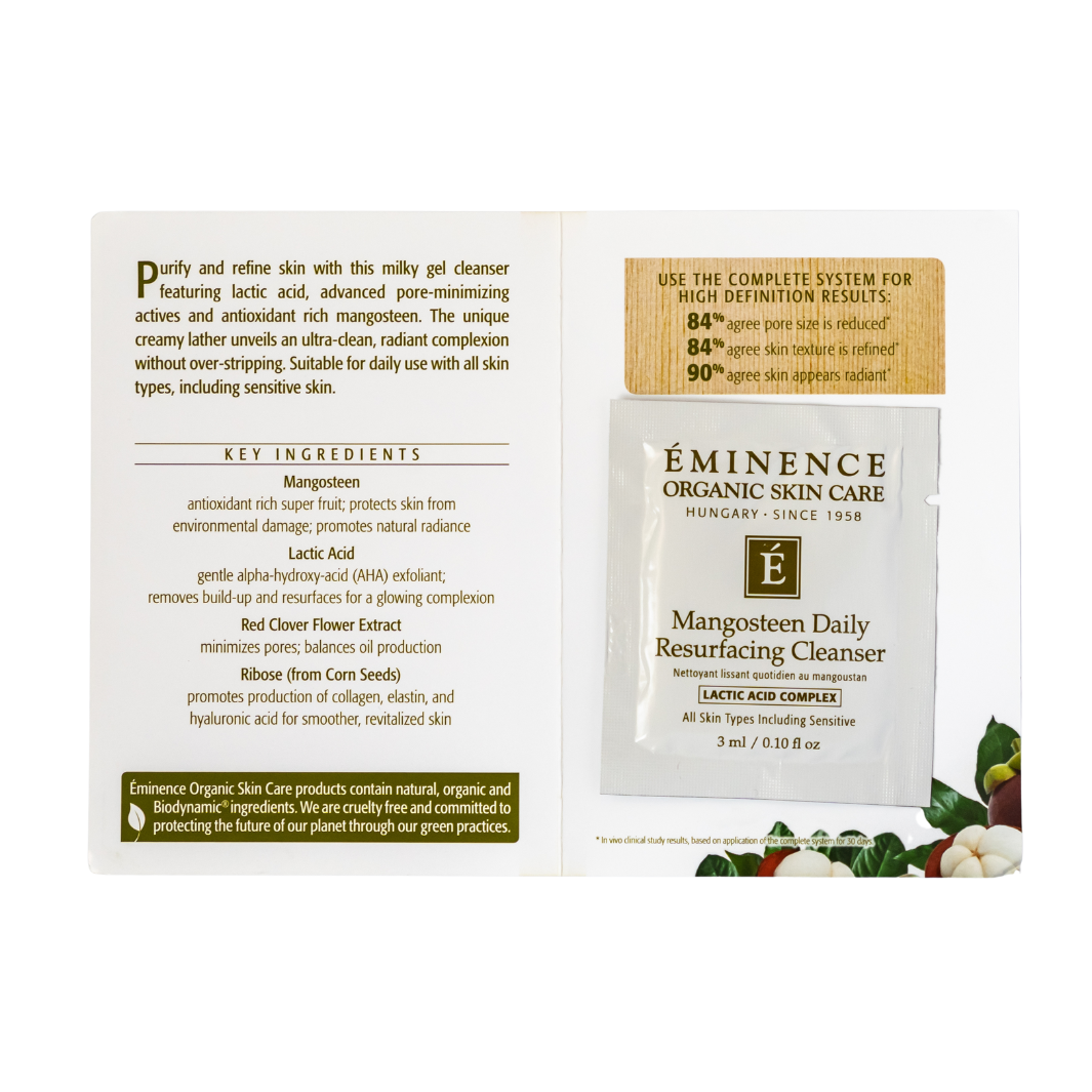 Eminence Organics Mangosteen Daily Resurfacing Cleanser sample size