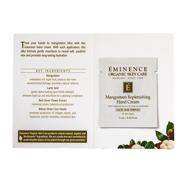 Eminence Organics Mangosteen Replenishing Hand Cream sample size