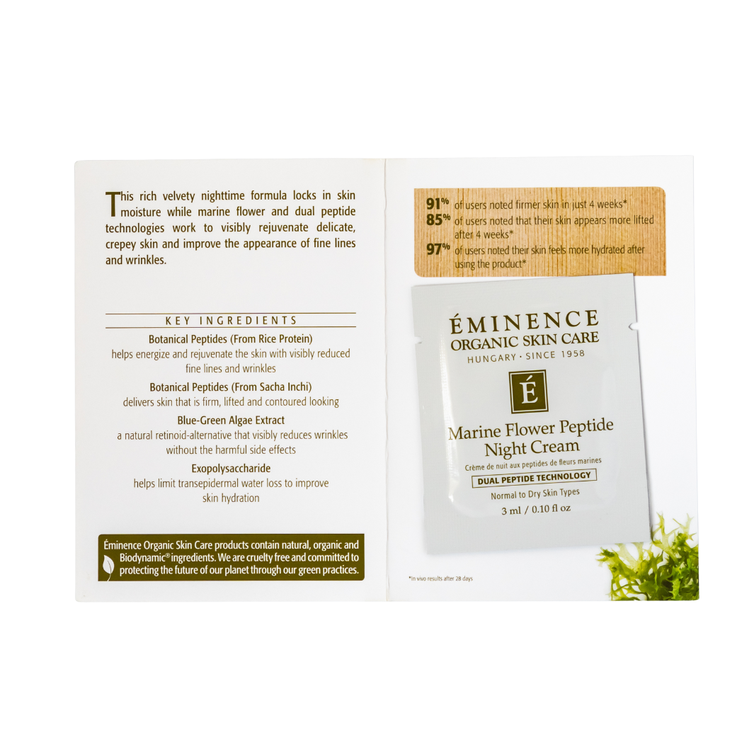 Eminence Organics Marine Flower Peptide Night Cream sample size