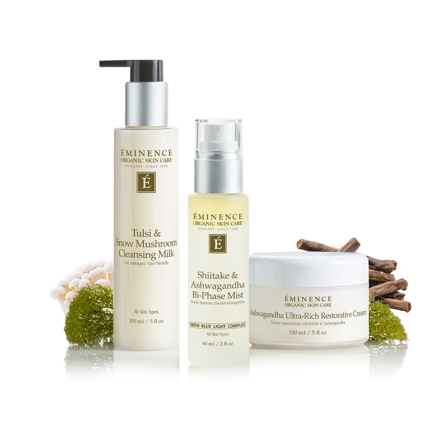 Eminence Organics Pure Forest Trio on a white background