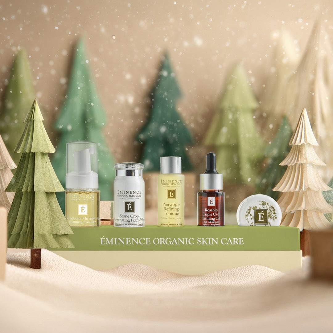 Eminence Organics Radiance Renewal Gift Set - Limited Edition  lifestyle winter wonderland 