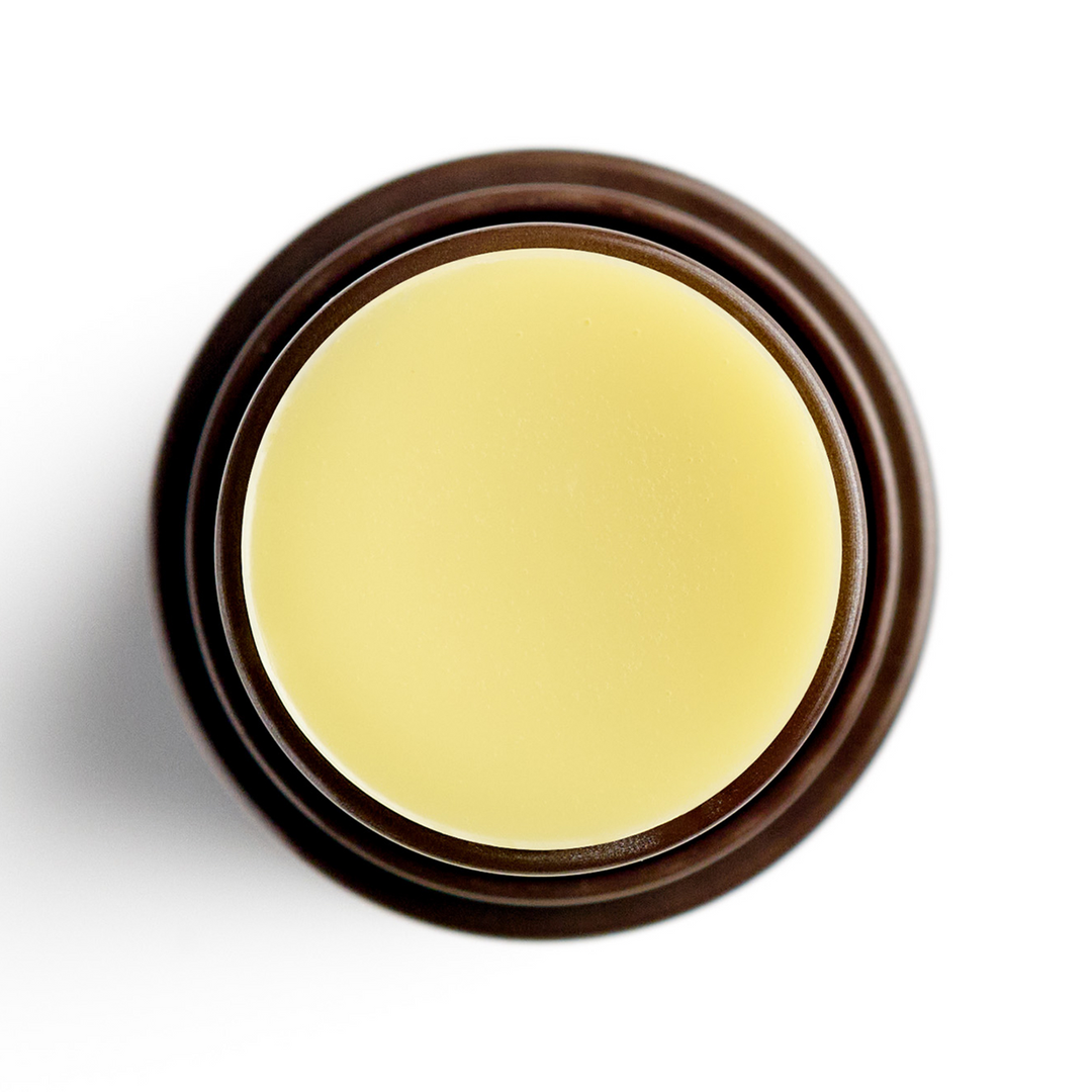 Eminence Organics Rosehip &amp; Lemongrass Lip Balm SPF 15 open 