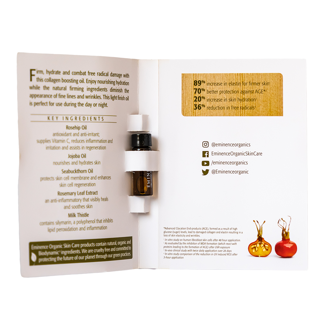 Eminence Organics Rosehip Triple C+E Firming Oil sample size