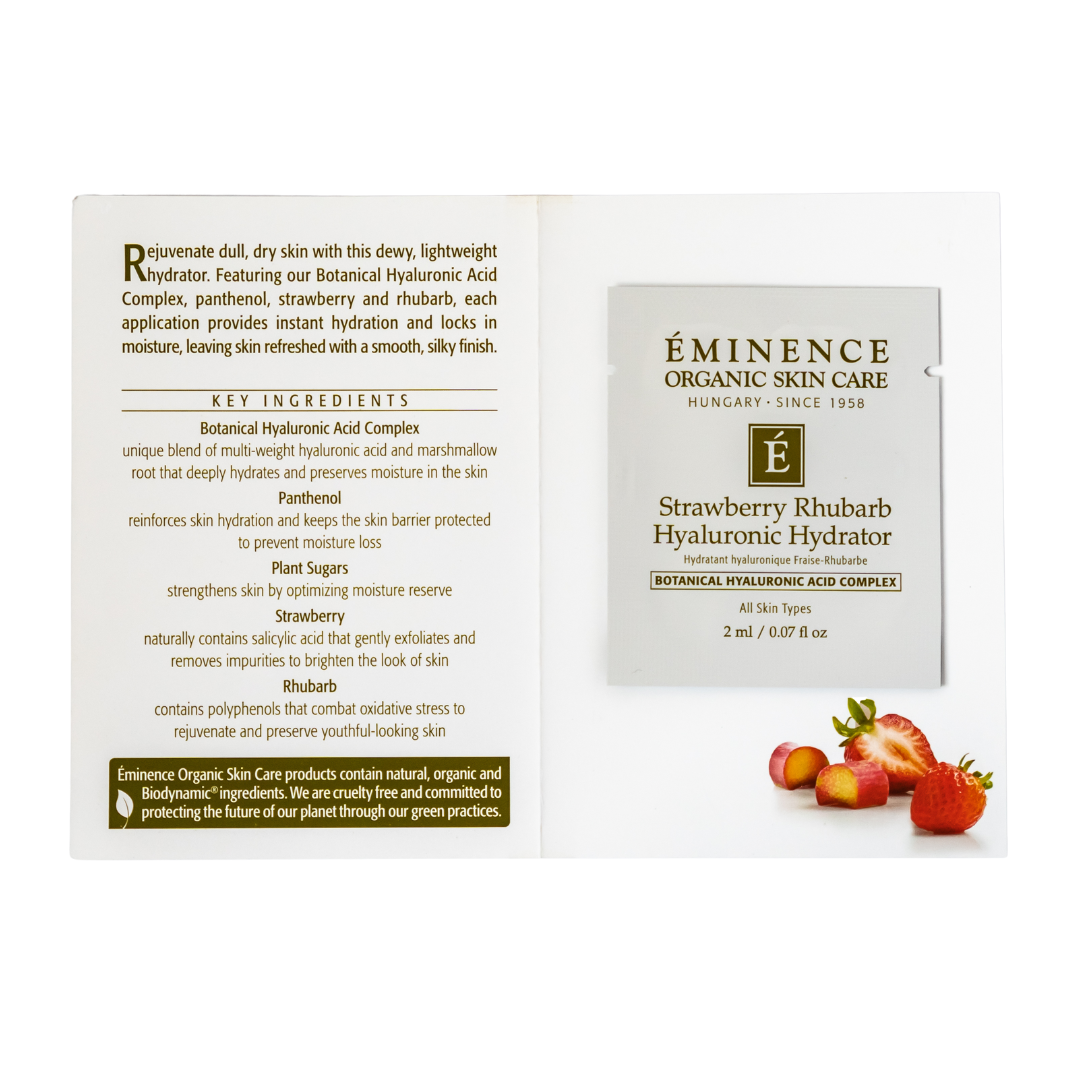 Eminence Organics Strawberry Rhubarb Hyaluronic Hydrator sample size