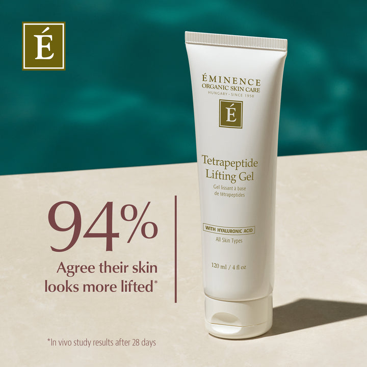 Eminence Organics Tetrapeptide Lifting Gel with clinical results