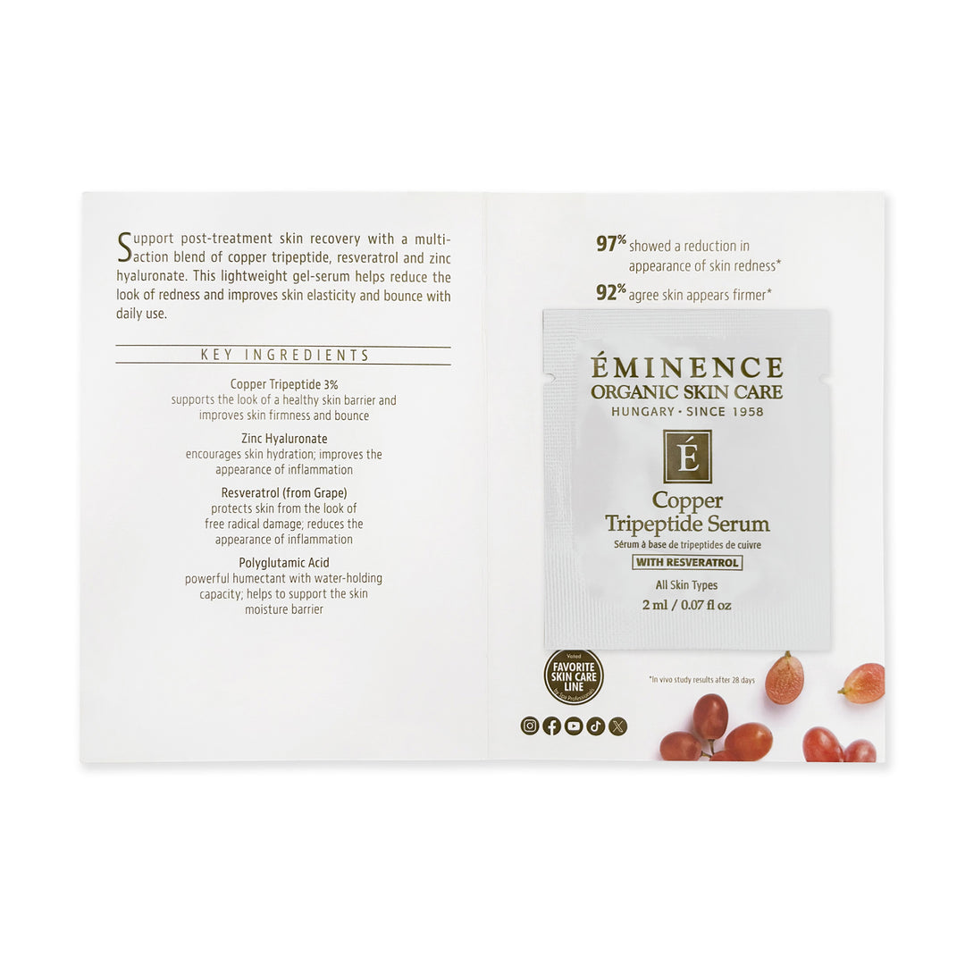 Eminence Organics Copper Tripeptide Serum sample size