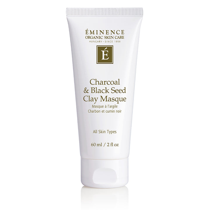 Eminence Organics Charcoal & Black Seed Clay Masque 2 ounce on a white background
