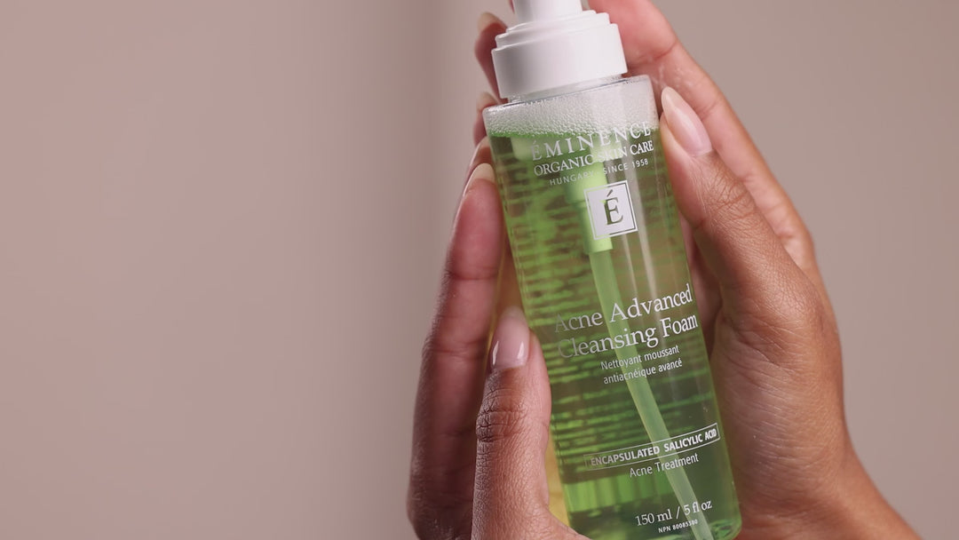 Eminence Organics Acne Advanced Cleansing Foam video
