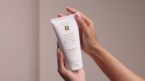 Eminence Organics Strawberry Rhubarb Hyaluronic Body Lotion video