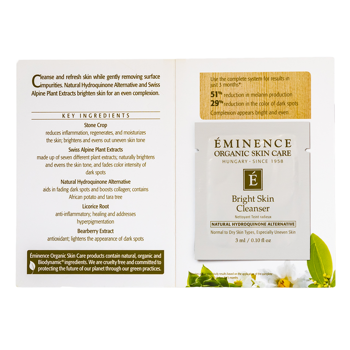 eminence organics bright skin cleanser