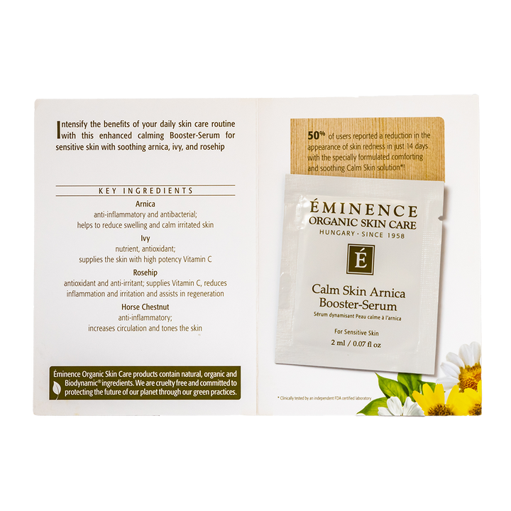eminence organics calm skin arnica booster serum sample