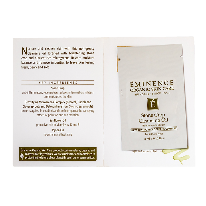eminence stone crop cleansing oil sample